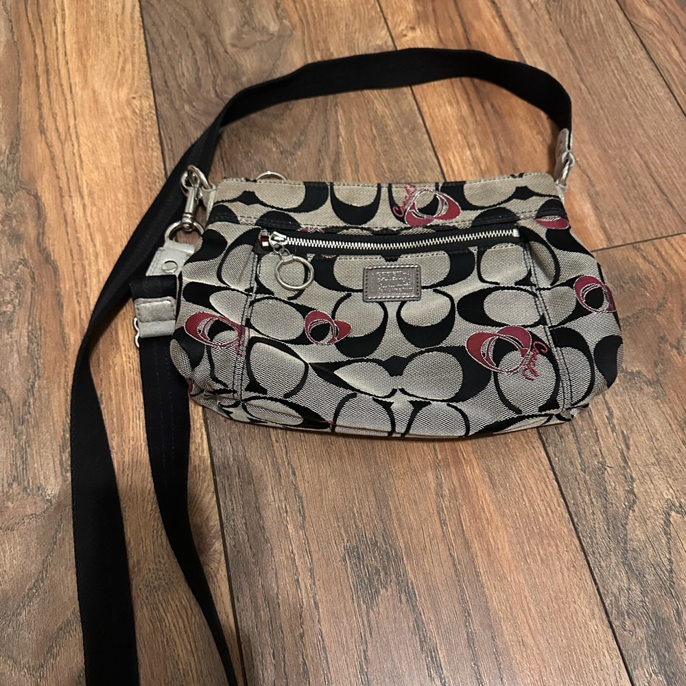 Coach Black and Gray Crossbody